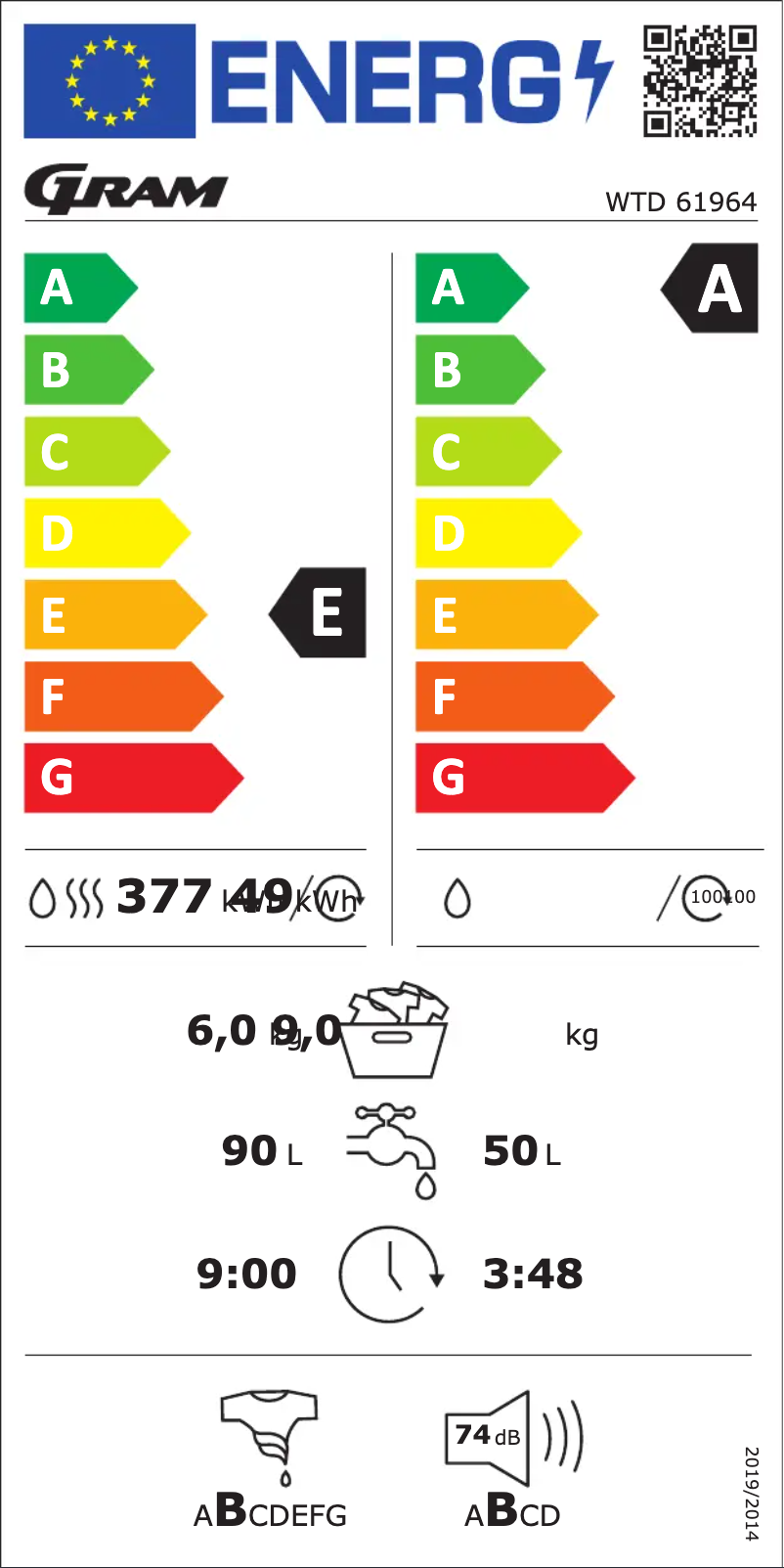 Imagen de la primera página del manual del dispositivo WTD 61964
