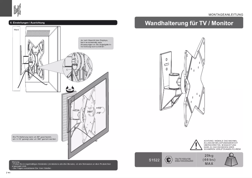 Página 1 del manual Manual de usuario Ricoo S1522