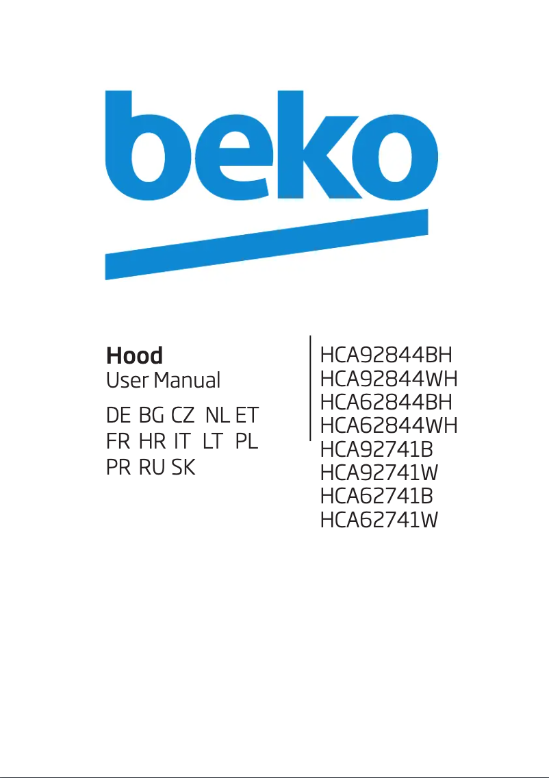 Página 1 del manual Manual de usuario Beko HCA62741W