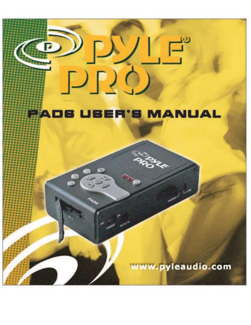 Página nº 1 - Manual de usuario Pyle PylePro PAD6