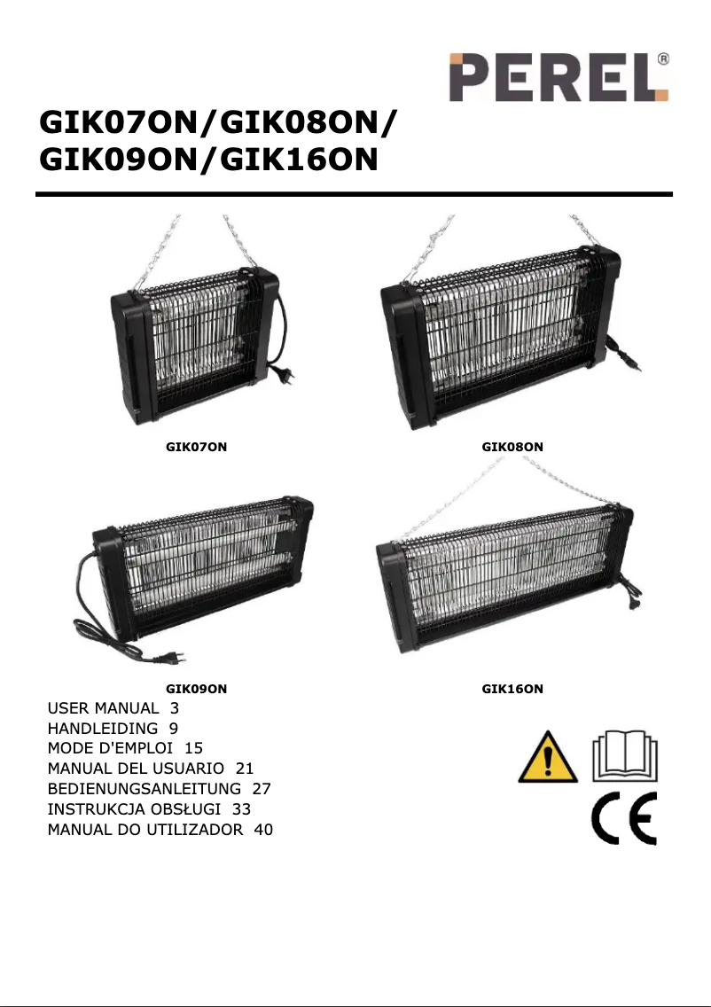 Imagen de la primera página del manual del dispositivo GIK09ON