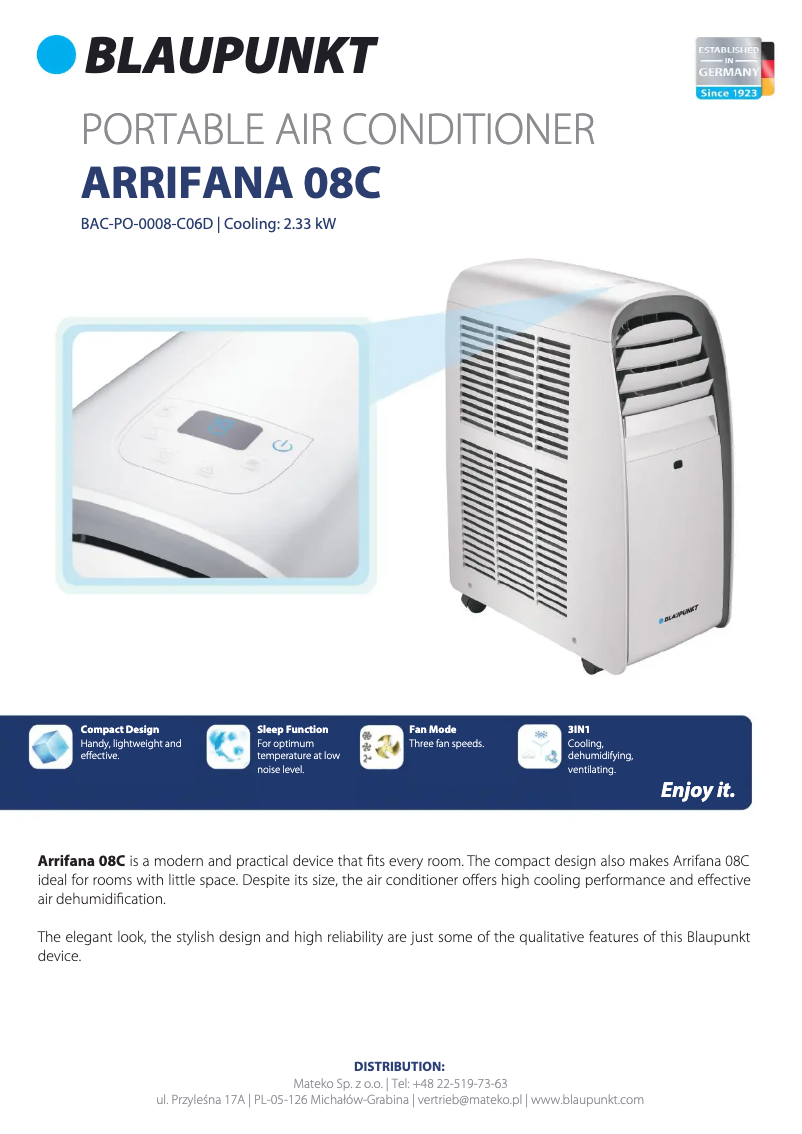 Página 1 del manual Manual de usuario Blaupunkt Arrifana 08C