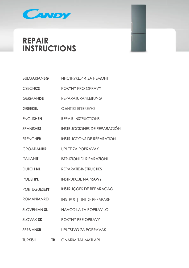 Página 1 del manual Manual de usuario Candy CCOUS5140WH7