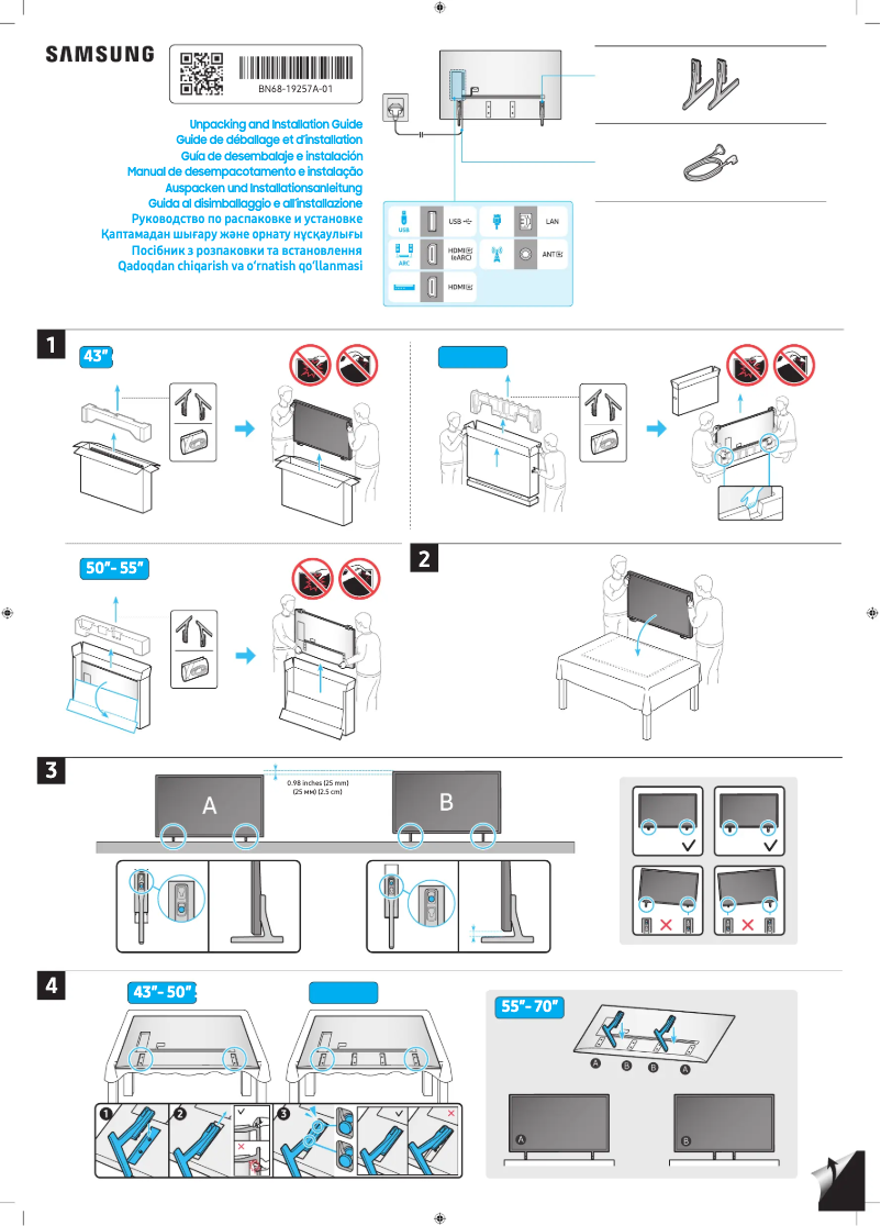 Imagen de la primera página del manual del dispositivo UE70DU7100U