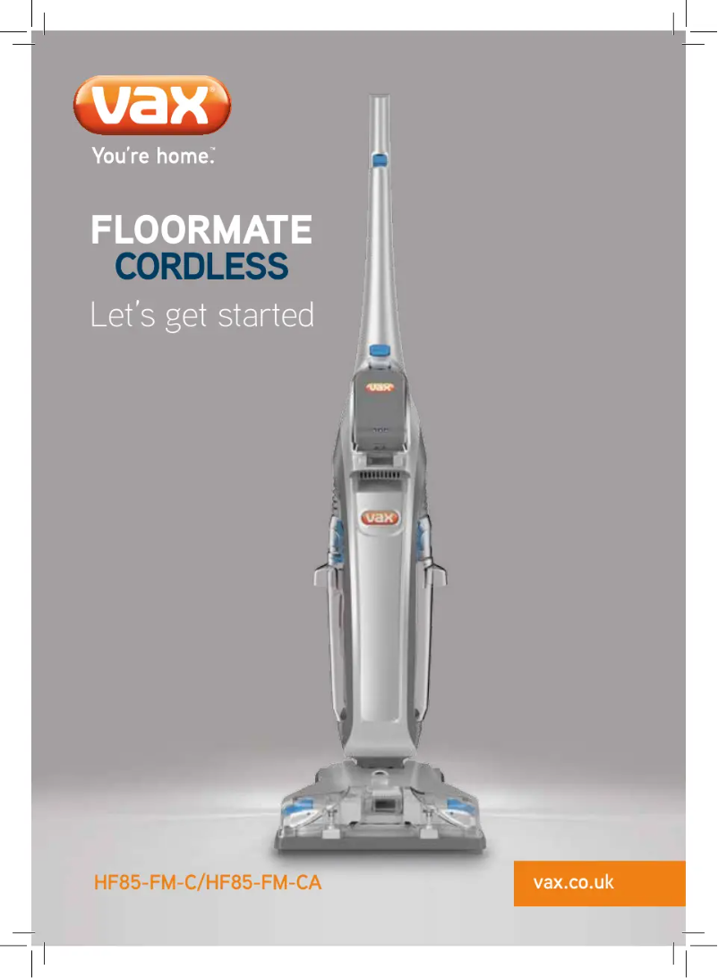 Página nº 1 - Manual de usuario Vax Floormate HF85-FM-C