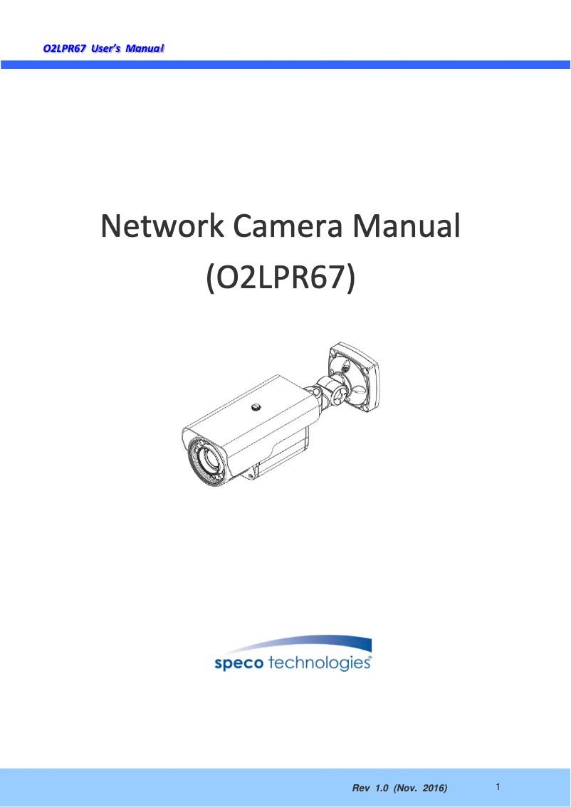 Imagen de la primera página del manual del dispositivo O2LPR67