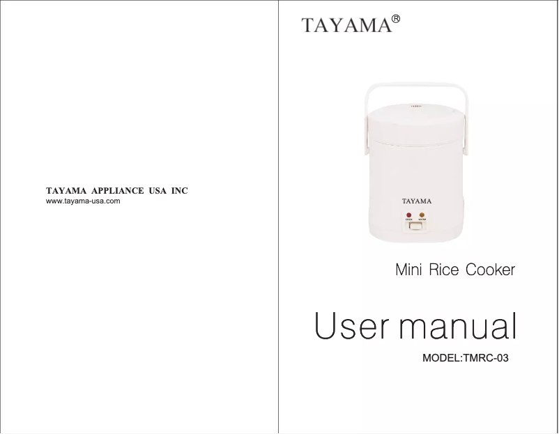 Página 1 del manual Manual de usuario Tayama TMRC-03