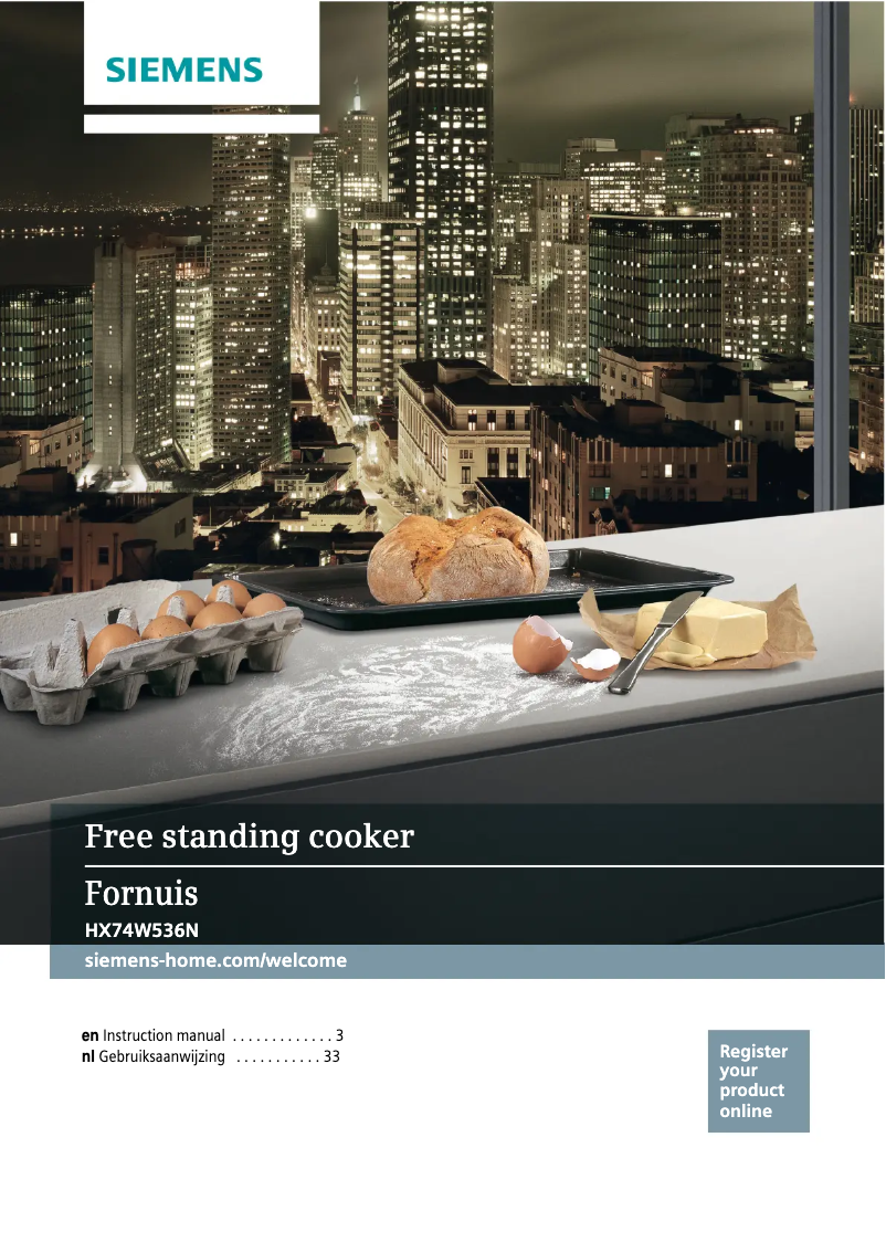 Página nº 1 - Manual de instrucciones Siemens HX74W536N