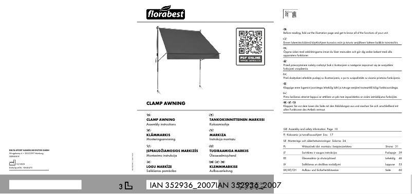 Página nº 1 - Manual de usuario Florabest IAN 352936