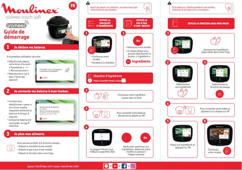 Imagen de la primera página del manual del dispositivo Cookeo CE912410