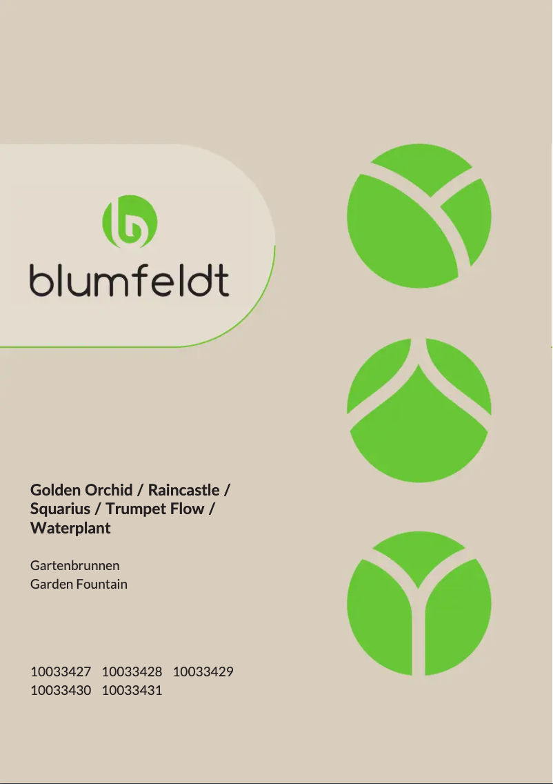 Página nº 1 - Manual de usuario Blumfeldt Squarius