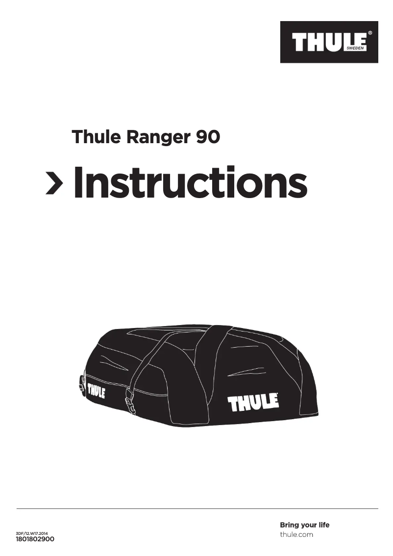 Página 1 del manual Manual de usuario Thule Ranger 90