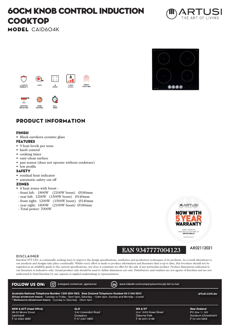 Imagen de la primera página del manual del dispositivo CAID604K