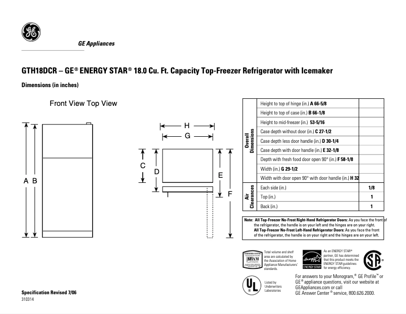 Imagen de la primera página del manual del dispositivo GTH18DCRLCC
