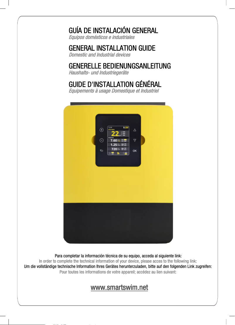 Página 1 del manual Manual de usuario Hayward Control Station Panel