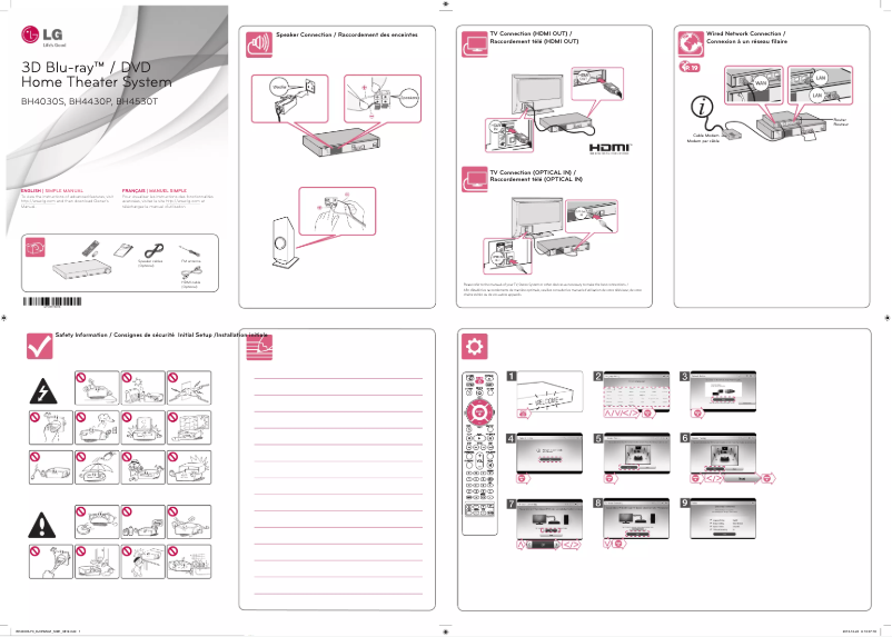 Imagen de la primera página del manual del dispositivo BH4530T