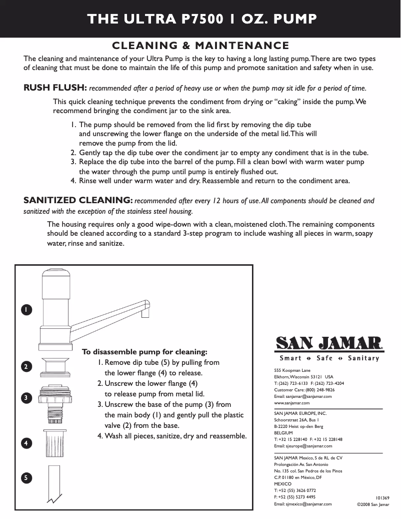 Imagen de la primera página del manual del dispositivo P7500