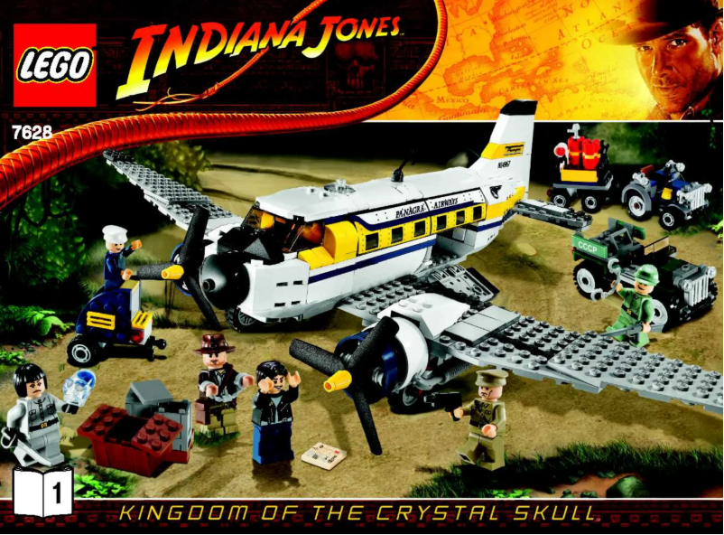 Página 1 del manual Instrucciones visuales Lego Indiana Jones 7628