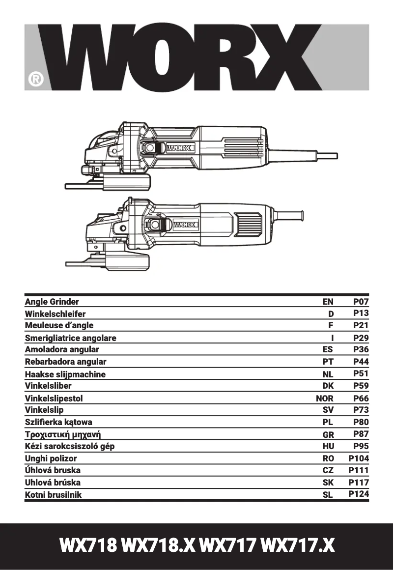 Página 1 del manual Manual de usuario Worx WX718