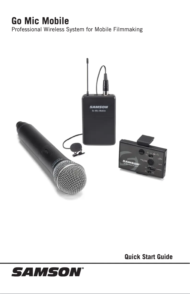 Imagen de la primera página del manual del dispositivo Go Mic Mobile HXD2