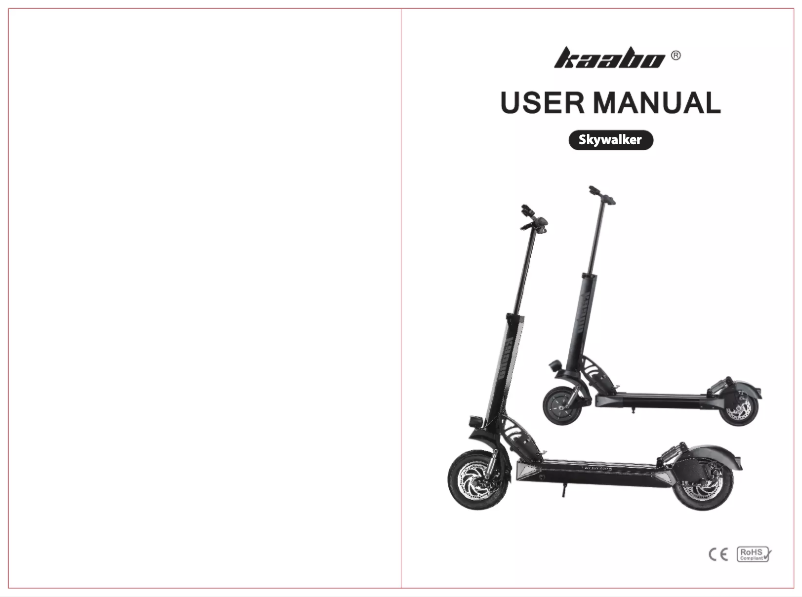 Página 1 del manual Manual de usuario Kaabo Skywalker 8H