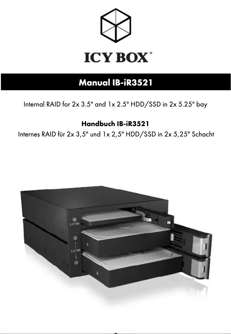 Página nº 1 - Manual de usuario Icy Box IB-IR3521