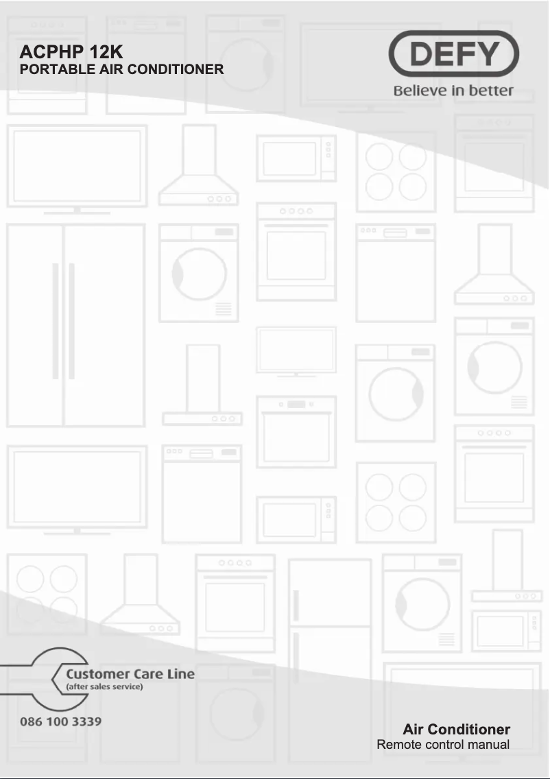 Página 1 del manual Manual de usuario Defy ACPHP12K