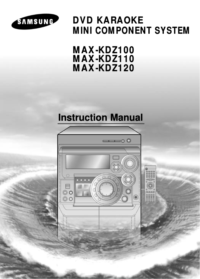 Página 1 del manual Manual de usuario Samsung MAX-KDZ105