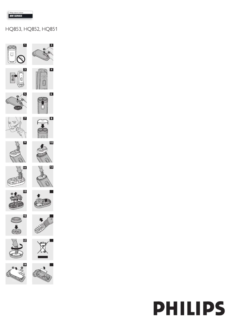 Página 1 del manual Manual de usuario Philips 800 Series HQ888