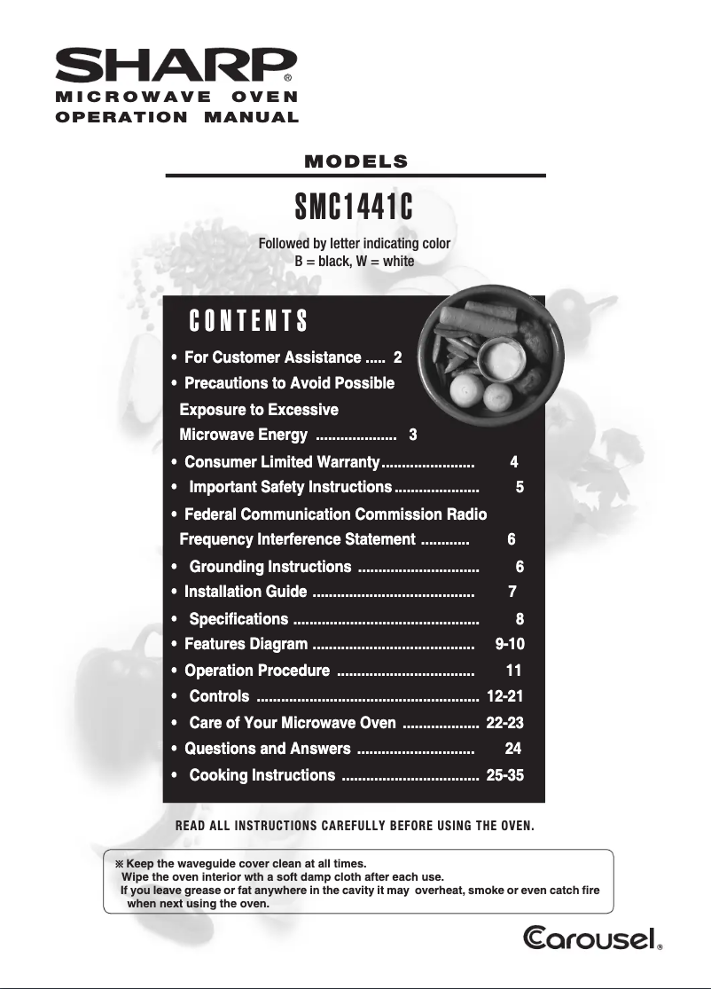 Imagen de la primera página del manual del dispositivo SMC1441CB
