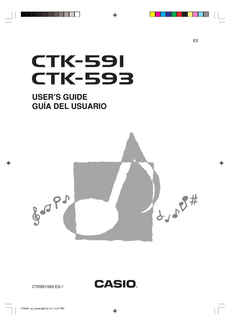Página 1 del manual Manual de usuario Casio CTK-593