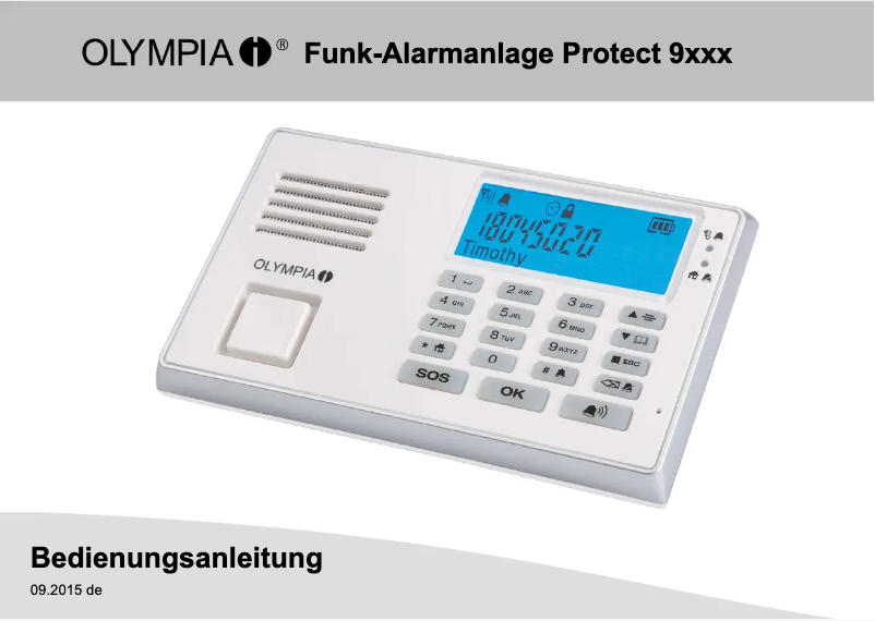 Página 1 del manual Manual de usuario Olympia Protect 9066