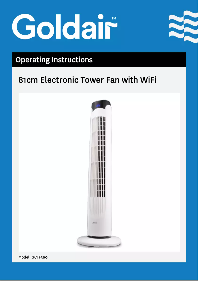 Página 1 del manual Manual de usuario GoldAir GCTF360