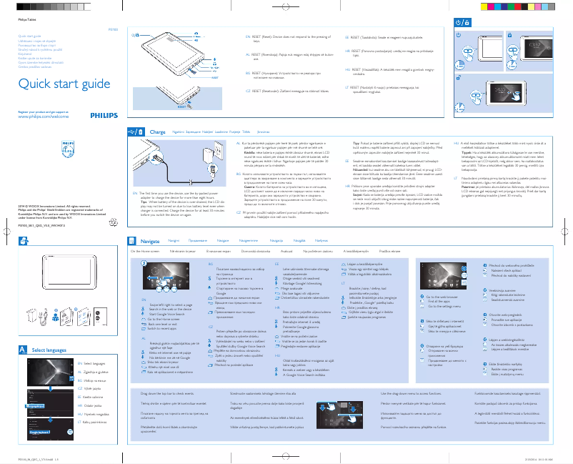 Página 1 del manual Guía de inicio rápido Philips PI3100Z2