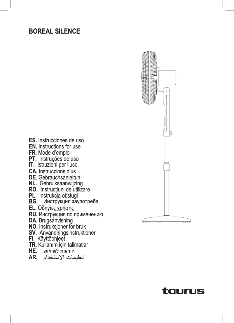 Imagen de la primera página del manual del dispositivo Boreal 16CR Silence