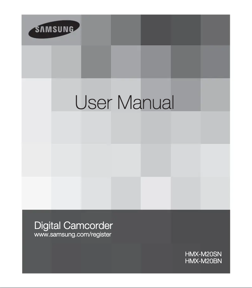 Página 1 del manual Manual de usuario Samsung HMX-M20 BN