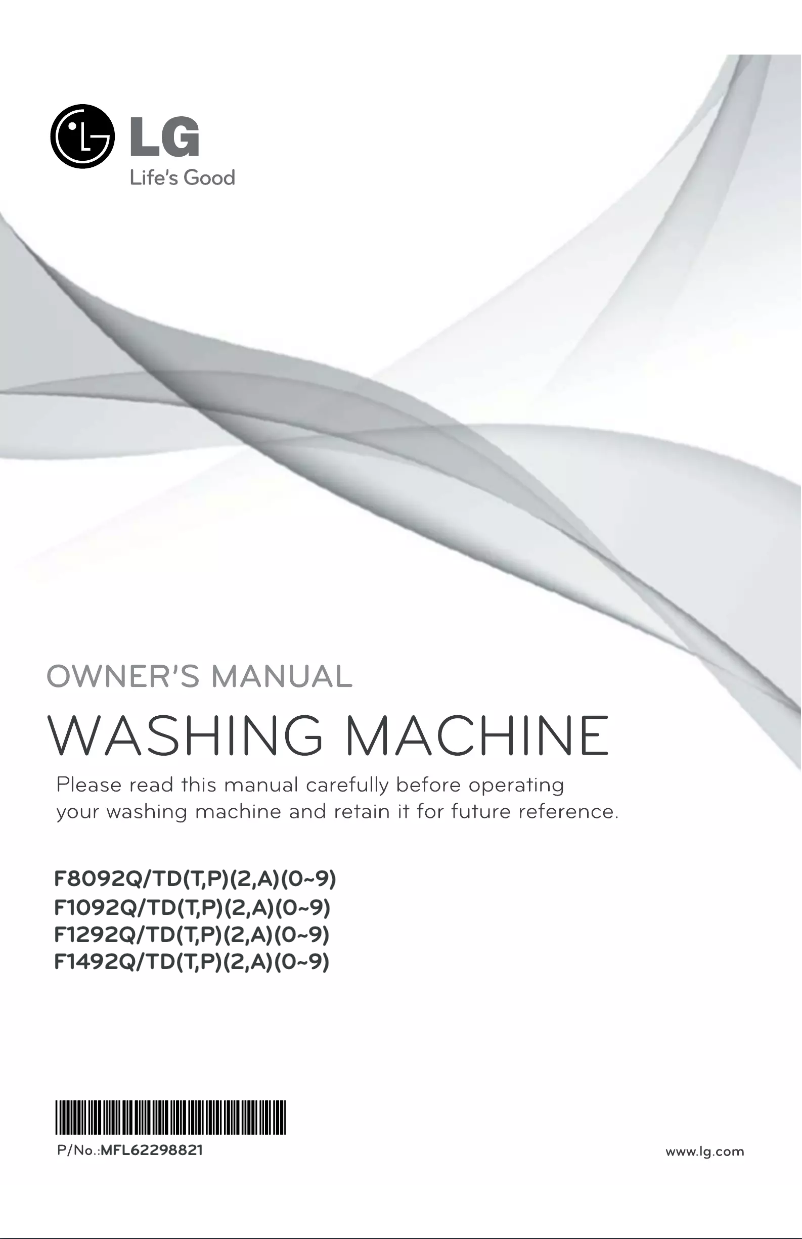 Página 1 del manual Manual de usuario LG F1092QDTA5