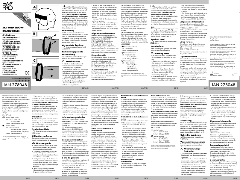 Imagen de la primera página del manual del dispositivo IAN 278048