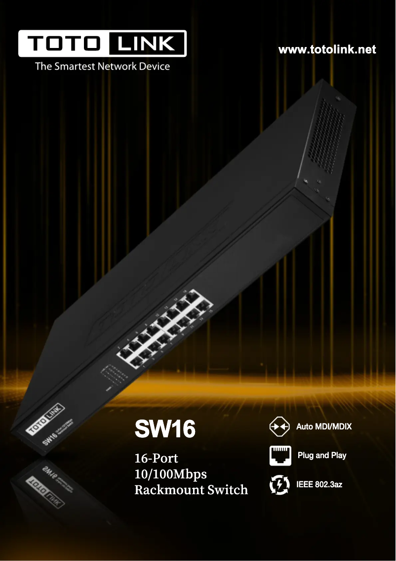 Imagen de la primera página del manual del dispositivo SW16