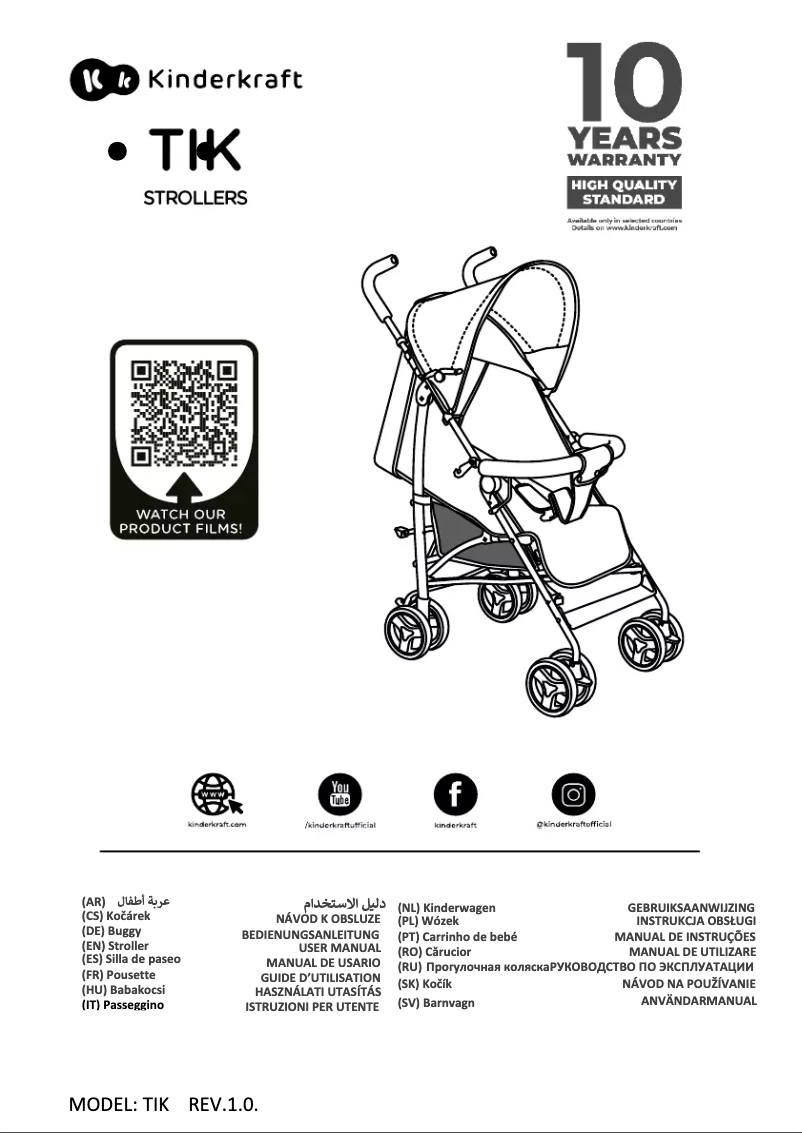 Imagen de la primera página del manual del dispositivo TIK