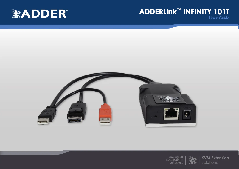 Página nº 1 - Manual de usuario Adder AdderLink Infinity 101T