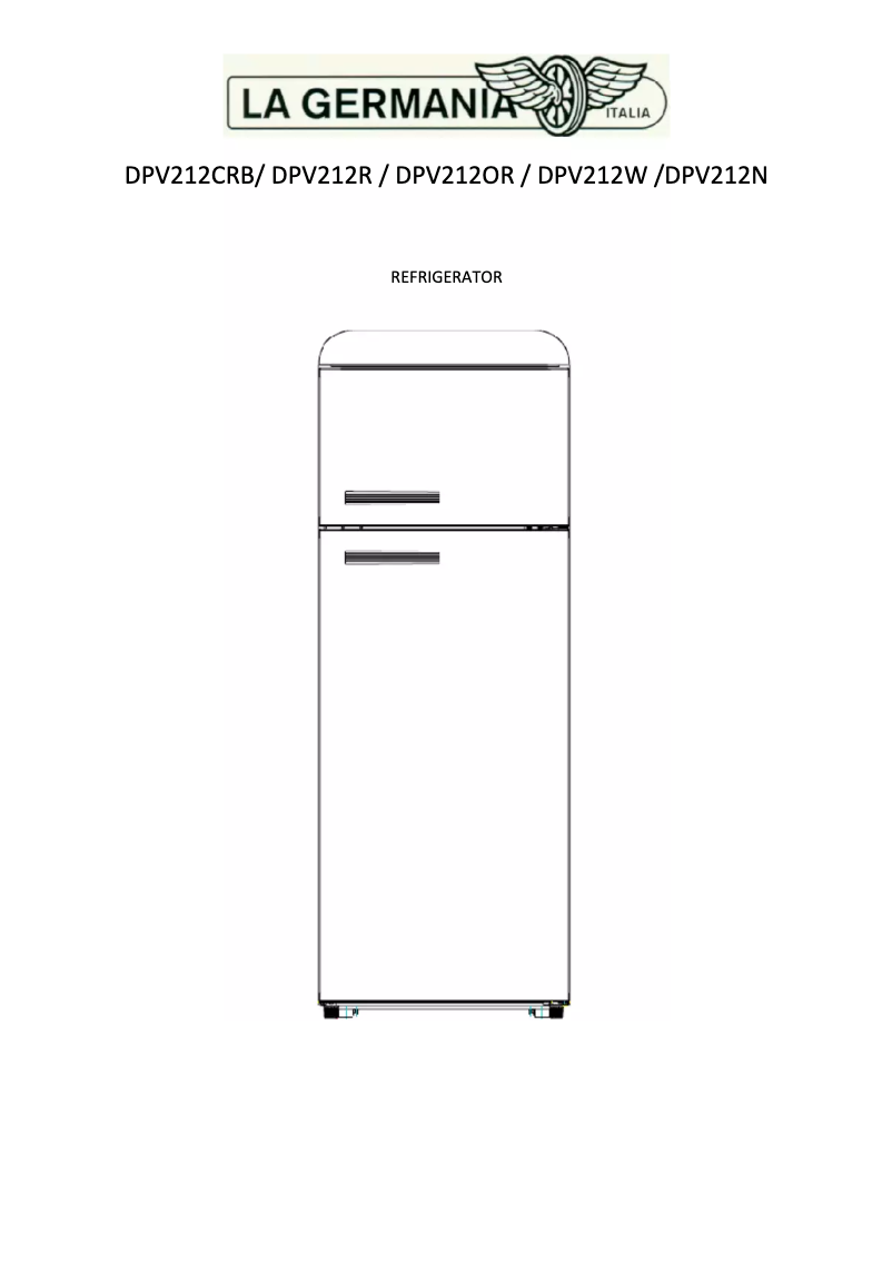 Imagen de la primera página del manual del dispositivo DPV212N