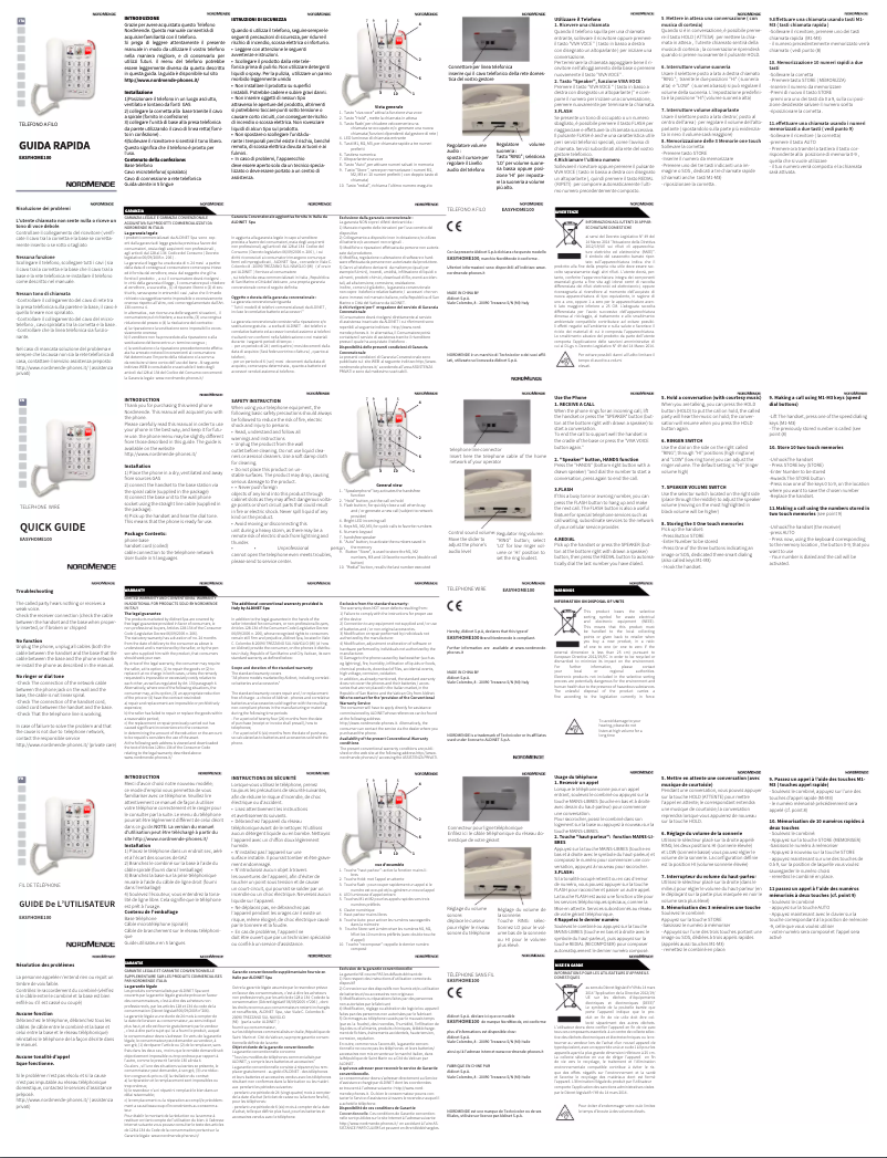 Imagen de la primera página del manual del dispositivo EASYHOME100