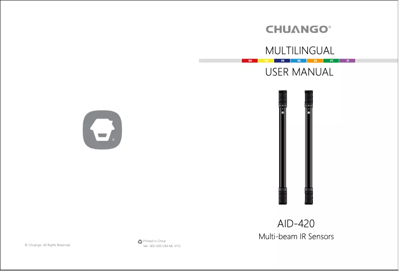 Imagen de la primera página del manual del dispositivo AID-420