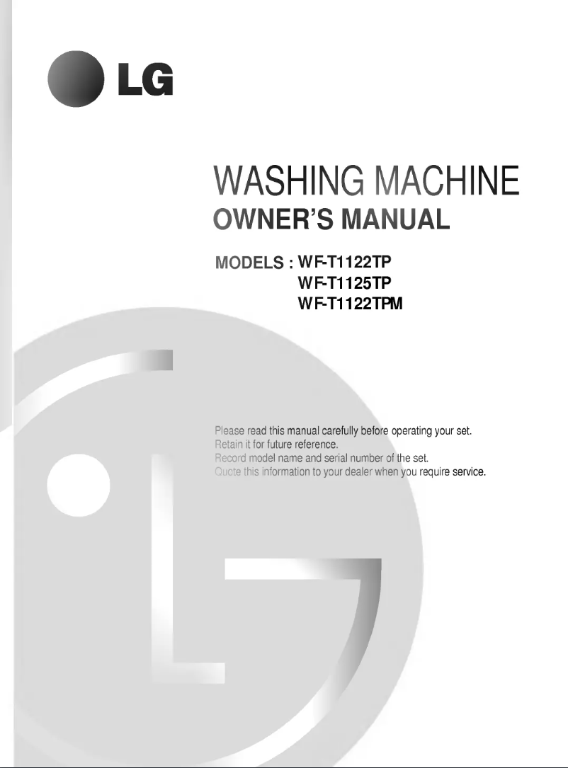 Imagen de la primera página del manual del dispositivo WF-T1122TPM