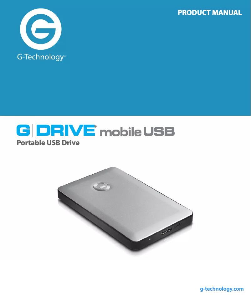 Página 1 del manual Manual de usuario G-Technology G-Drive Mobile Thunderbolt