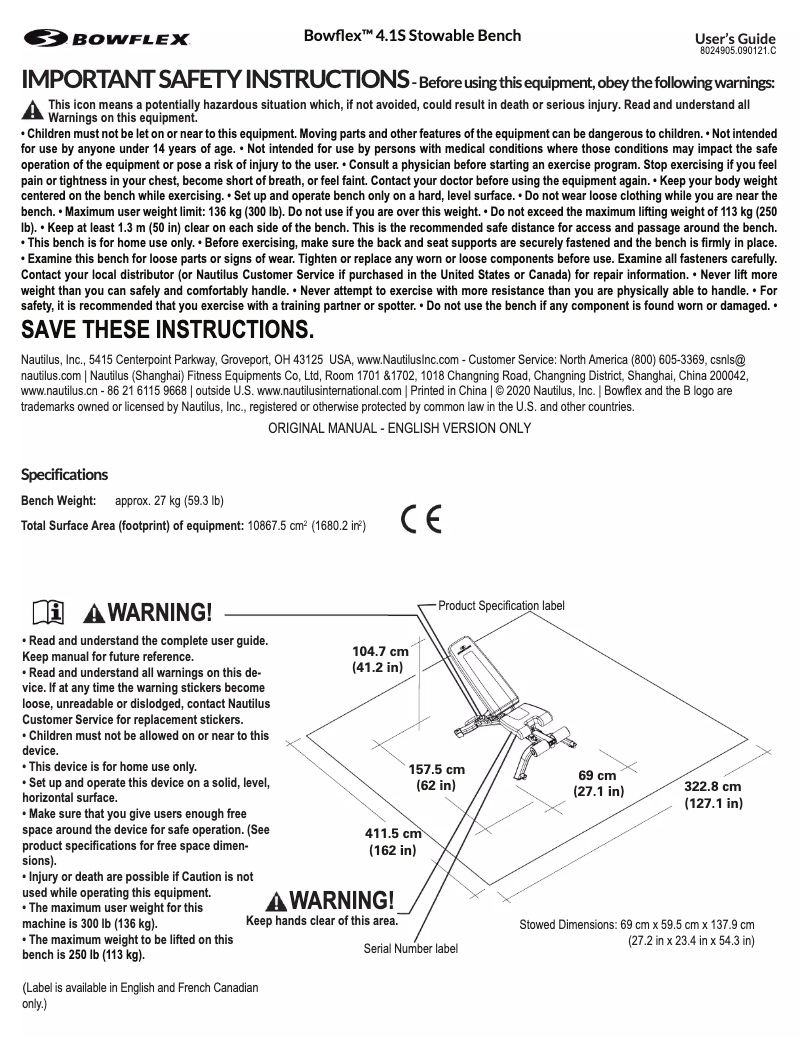Imagen de la primera página del manual del dispositivo 4.1S