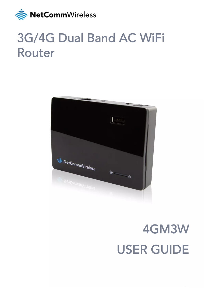 Imagen de la primera página del manual del dispositivo 4GM3W