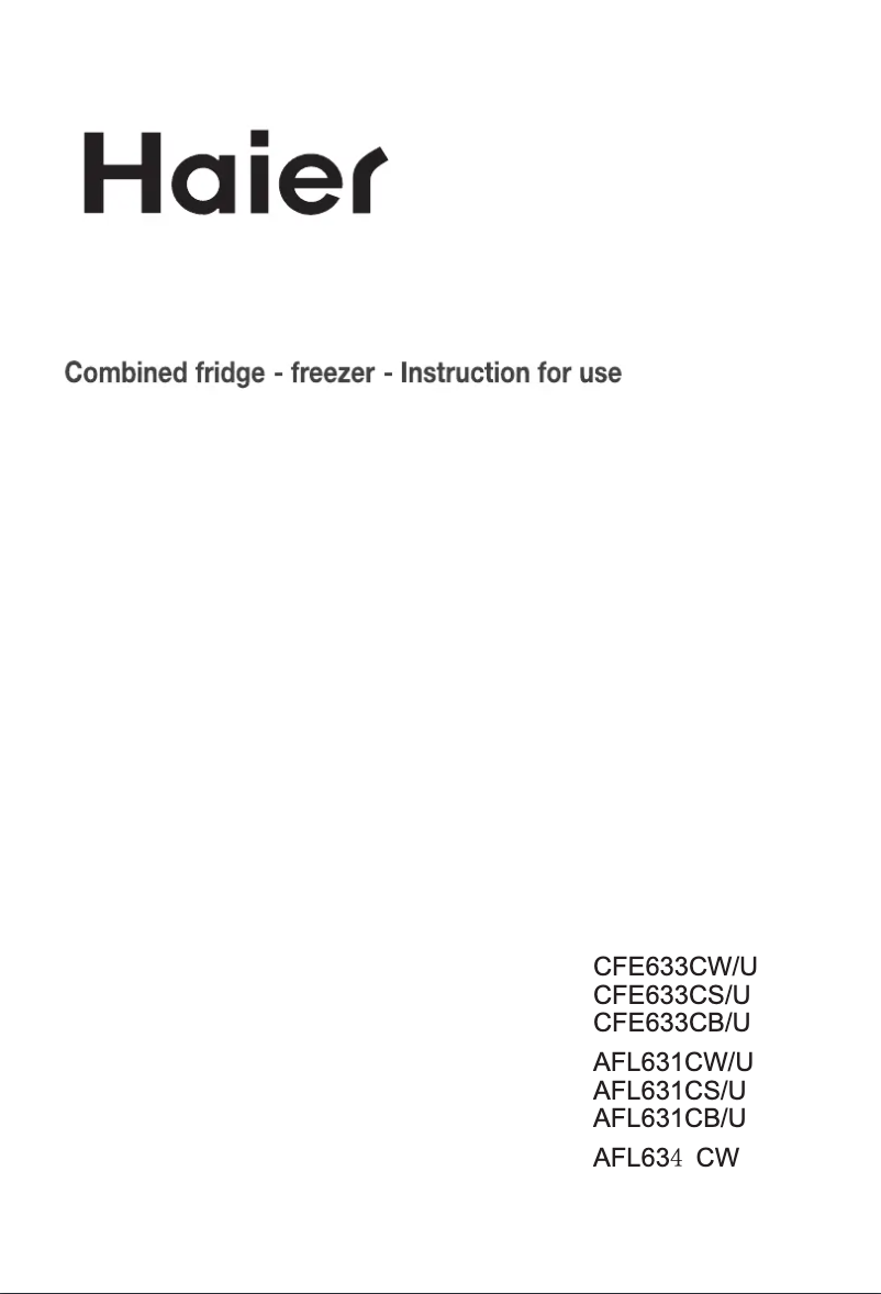 Página 1 del manual Manual de usuario Haier AFL634CW