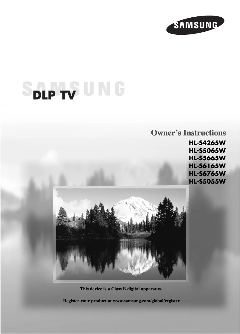 Imagen de la primera página del manual del dispositivo HL-S6165W